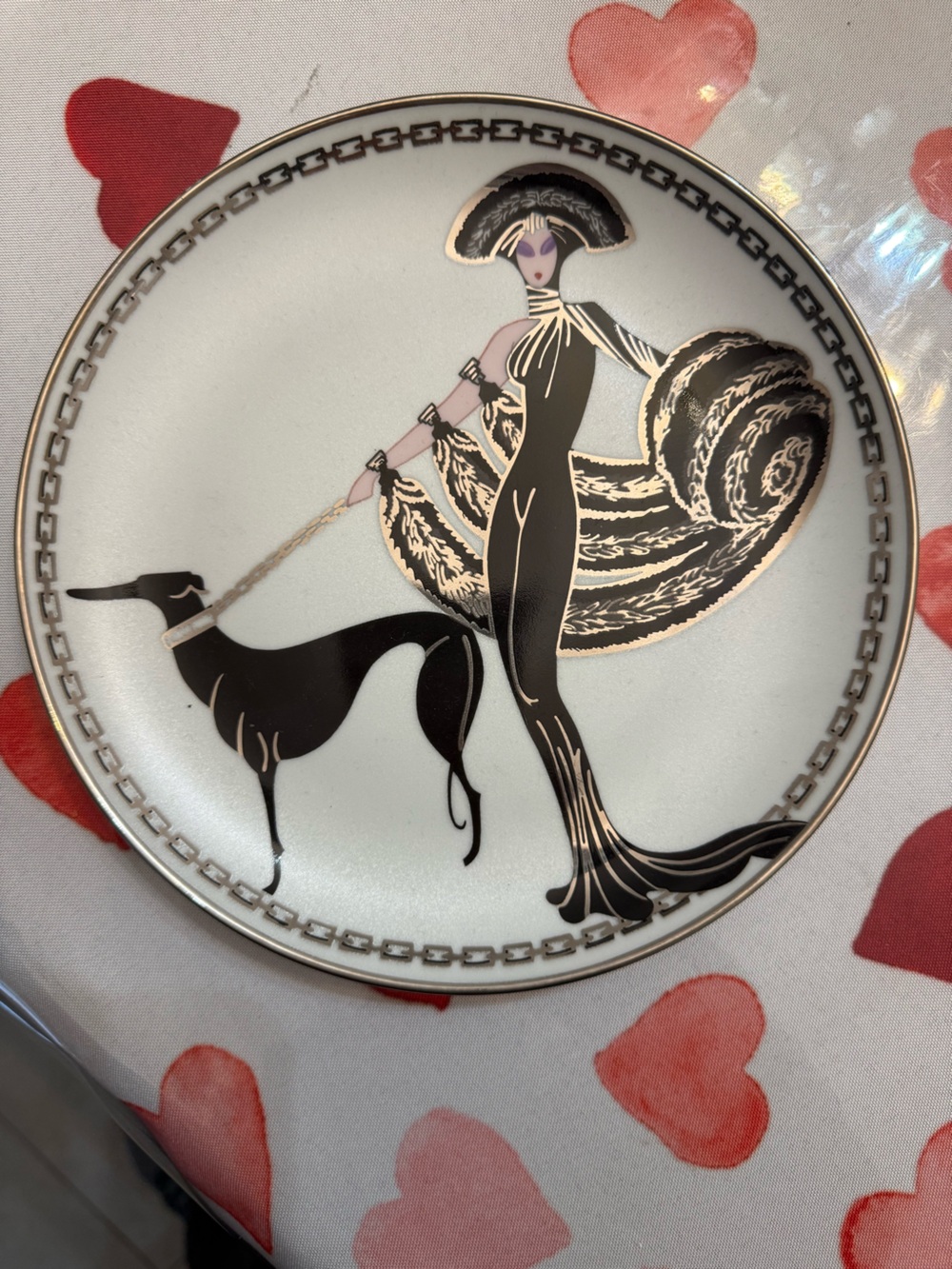 Symphony in Black Limited Edition Decorative Plate - Black & White